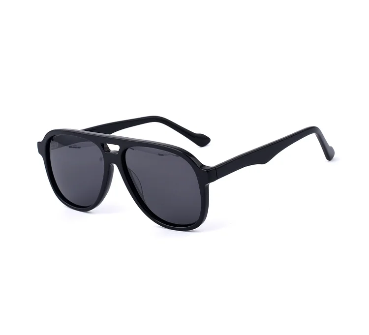 Acetate clear double color frame Sunglasses New Fashion italian unisex