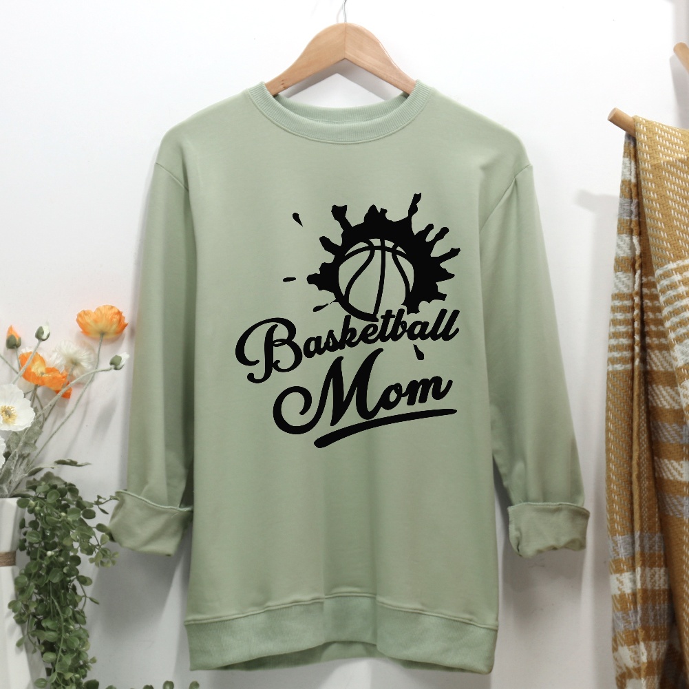 Basketball Mom Cool Women Casual Sweatshirt-Guru-buzz