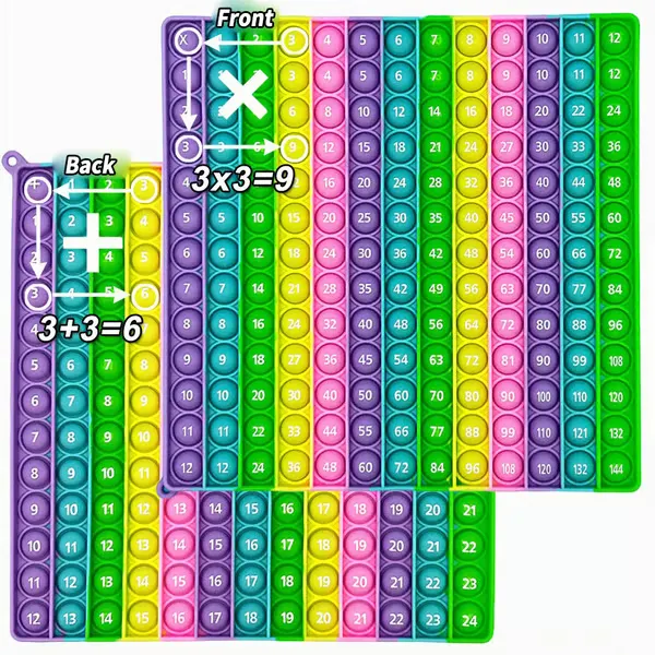 🎯12x12 Multiplication Table Board Game – Portable Math Practice and ...