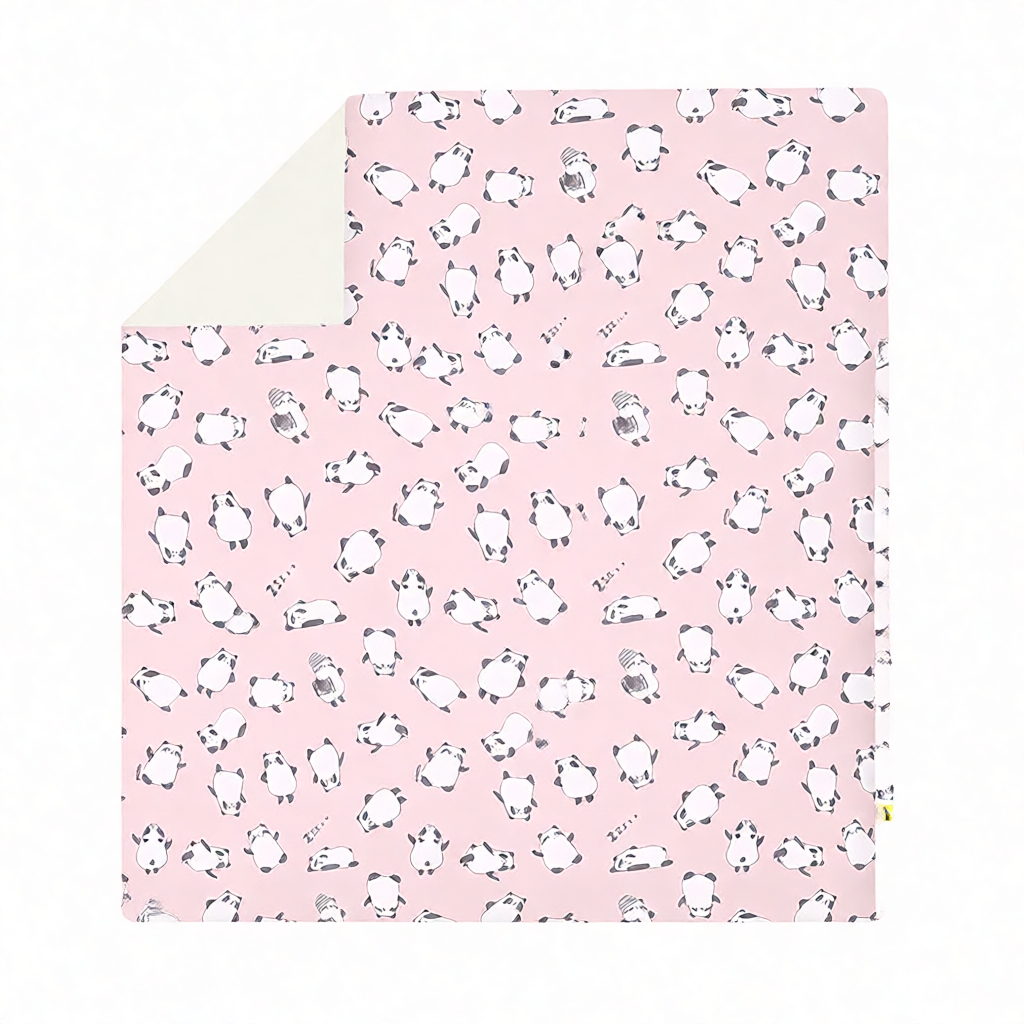 Ice Cloud Dual-Sensing Summer Quilt with Adorable Panda Print for Cool Sleep