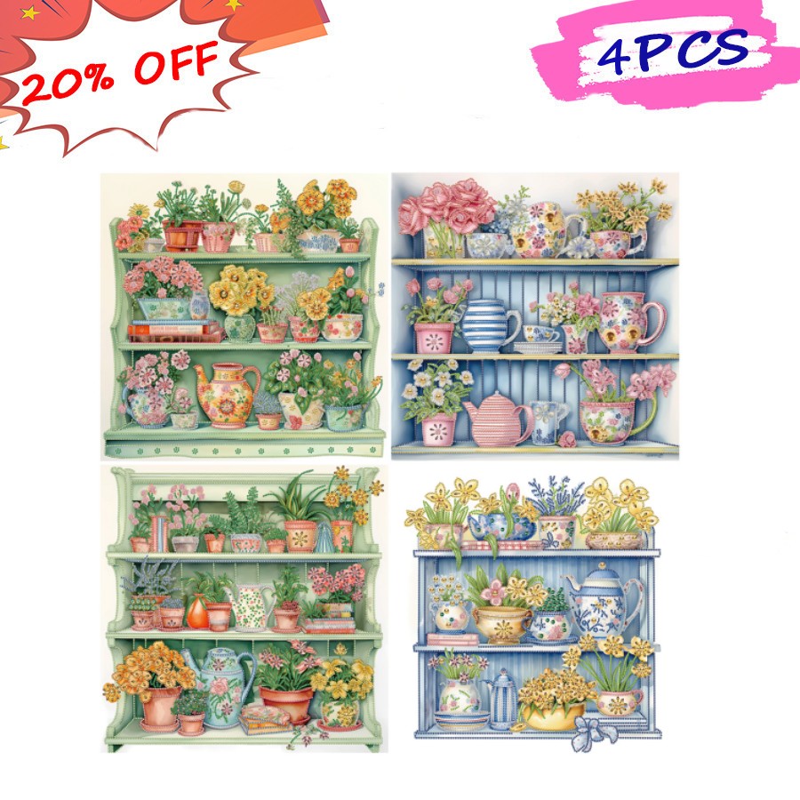 Garden Wall 50*50CM (Canvas) Special Drill Diamond Painting