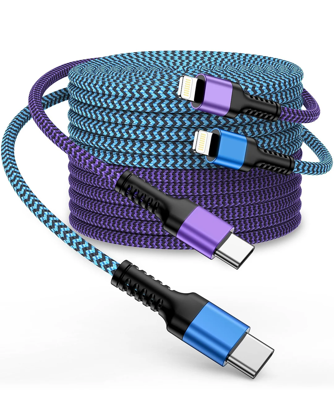 2pcs 10ft Apple Lightning Cable USBC, USB Type C to iPhone Charger Cord, Original Fast Charging Lightening Wire for iPhone 14 Pro Max 14 Plus 13 Pro Max/13Pro/12/11 PD USB-C Lighting*2