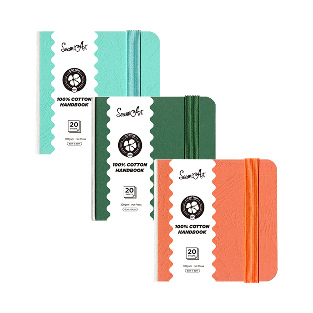 3-Pack Mini Pocket Sketchbooks – 2x2 Inches, Watercolor Paper, Travel Journal For Artists