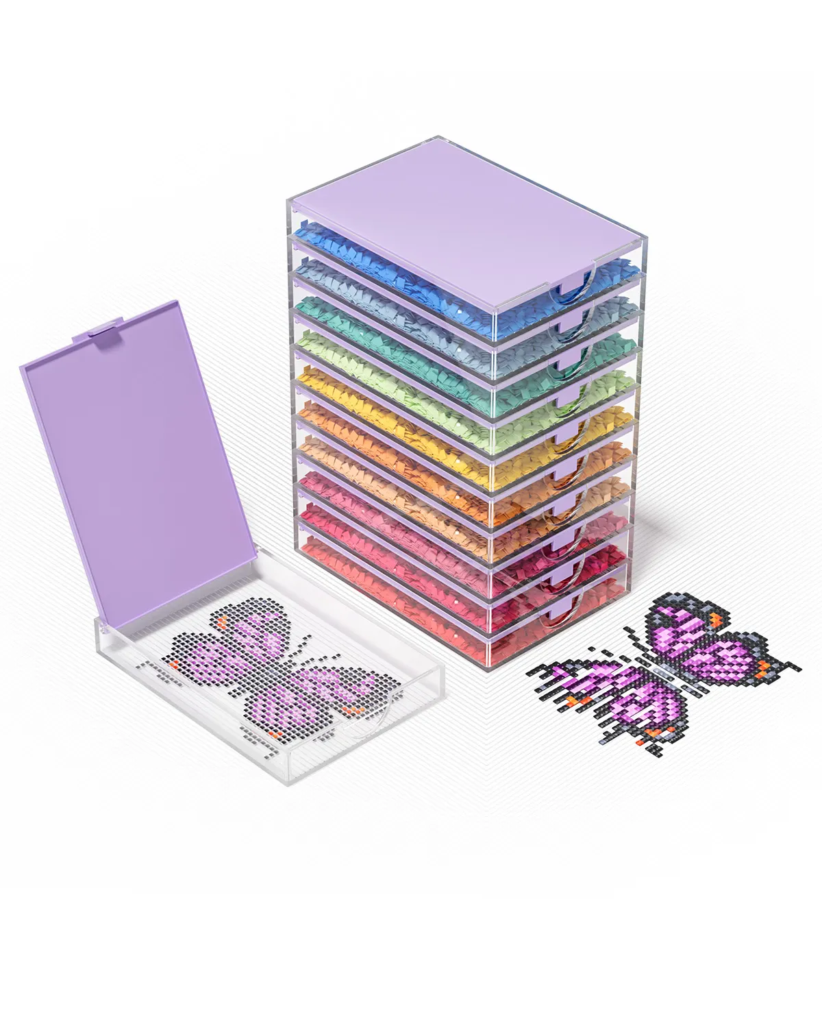 Trabricks Diamond Painting Storage Tray Bead Container Jewlery box