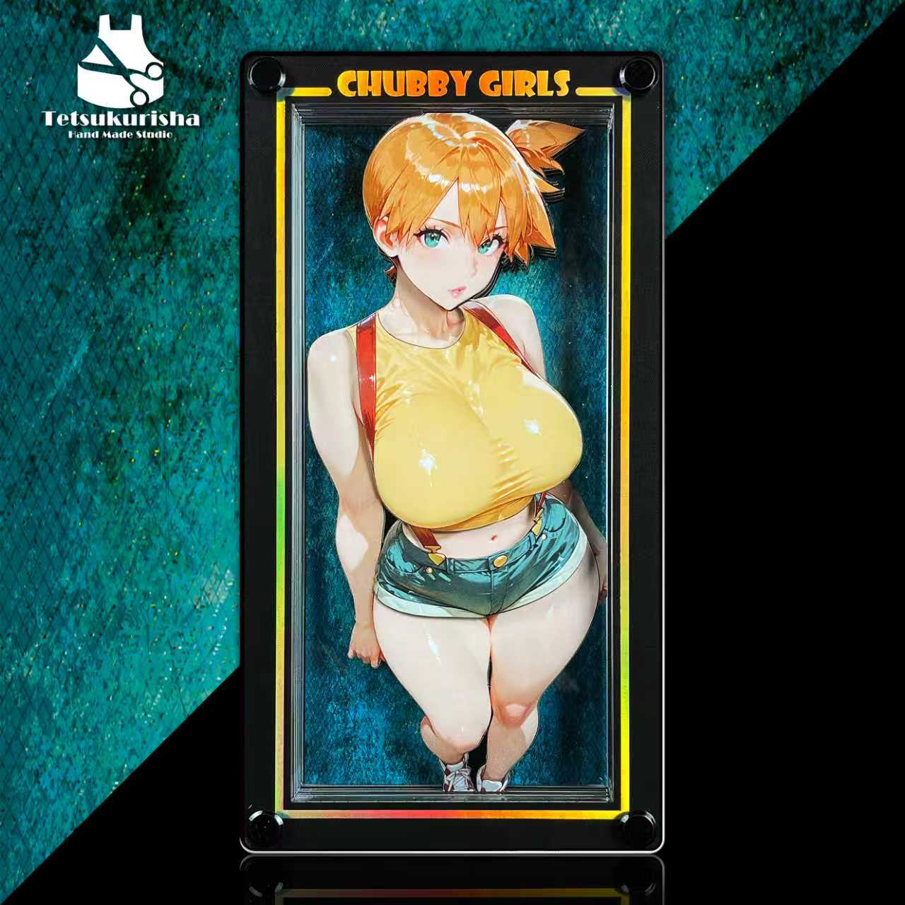 Tetsukurisha Studio - Misty Chubby Girls Series 04 Cardboard/3D Decorative Painting Pokémon Scene TPC-004/TP-004-
