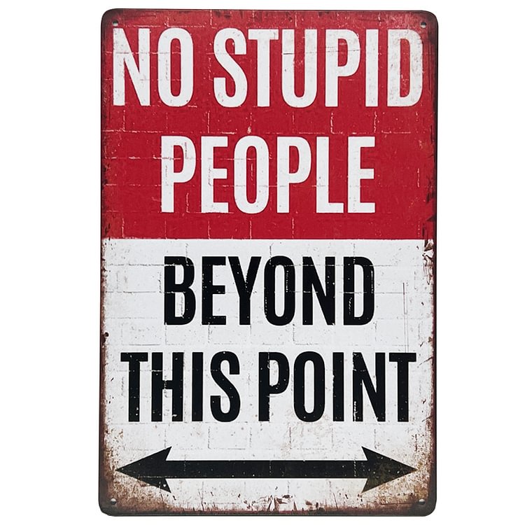 Warning - Vintage Tin Signs/Wooden Signs - 20*30cm/30*40cm