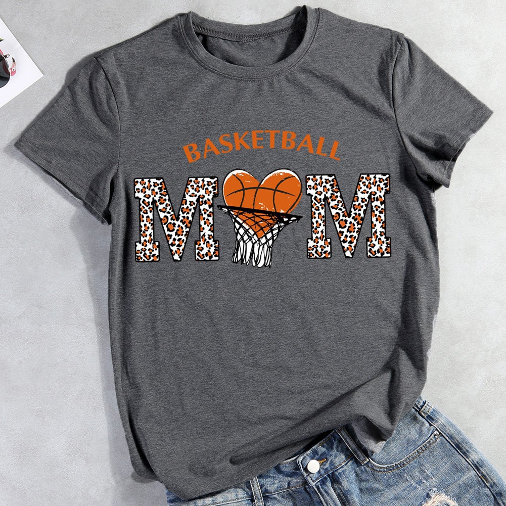 Leopard Basketball Mom  T-Shirt Tee -010921-Guru-buzz