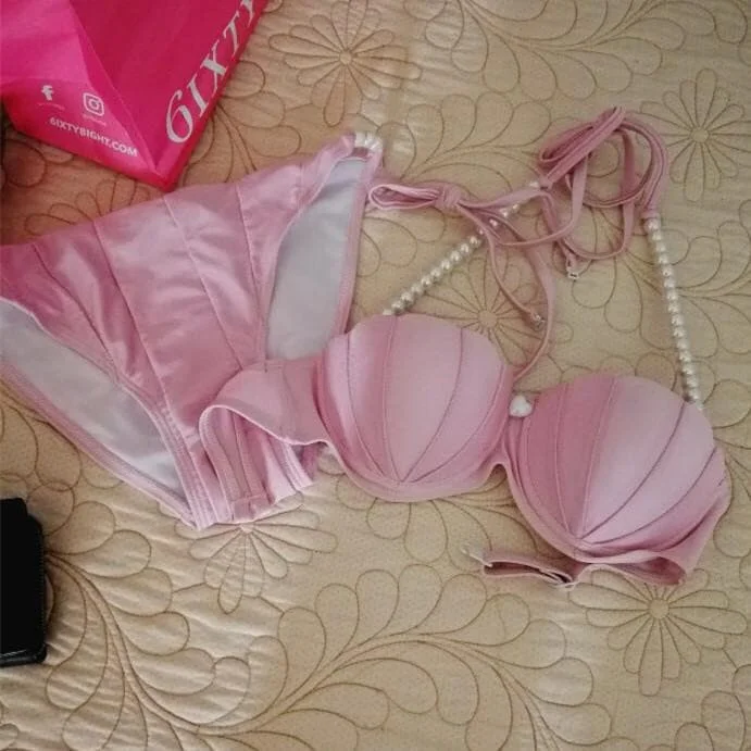 Pink Pearl Shell Mermaid Bikini SP1812006