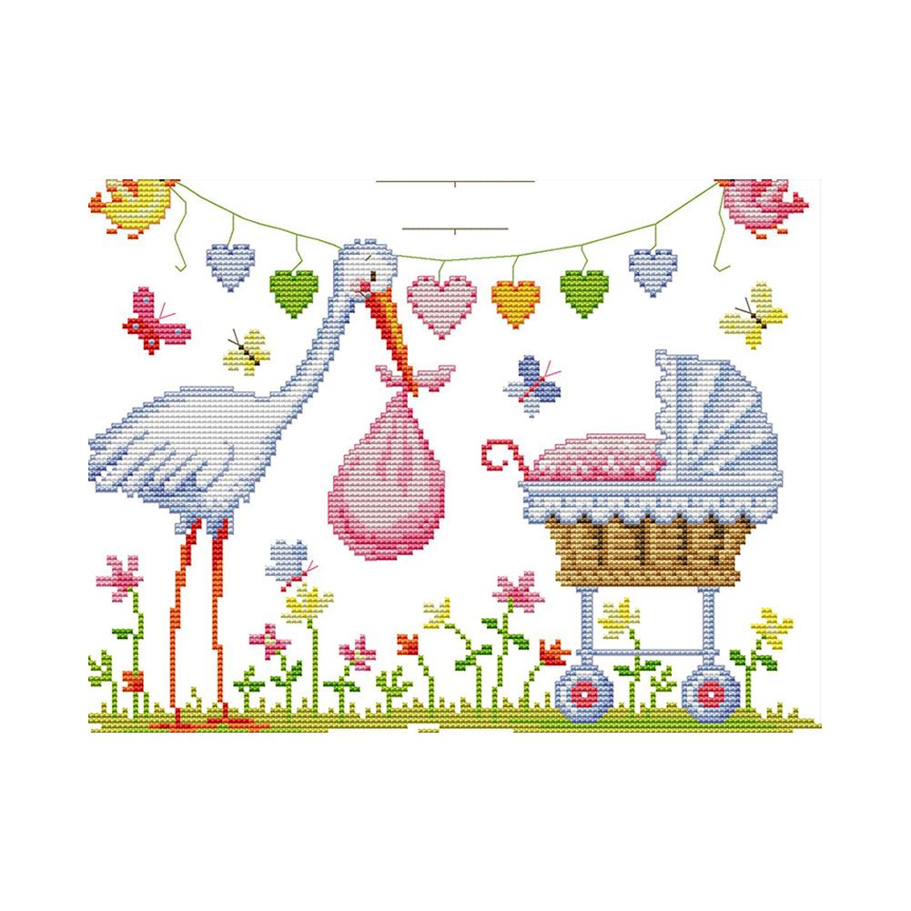 Crane Birth Certificate Form - 14CT Stamped Cross Stitch - 34*28cm, 501 Original
Crane Birth Certificate Form - 14CT Stamped Cross Stitch - 34*28cm, 501 Original