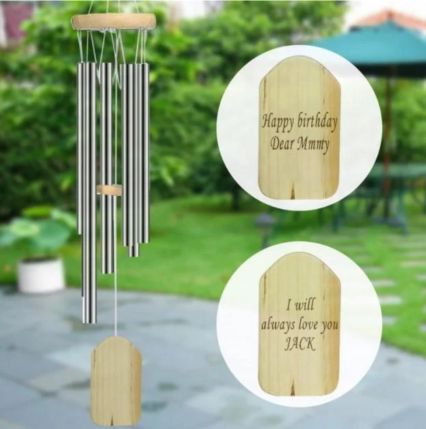 Personalized Wooden Wind Chimes Outdoor Decoration