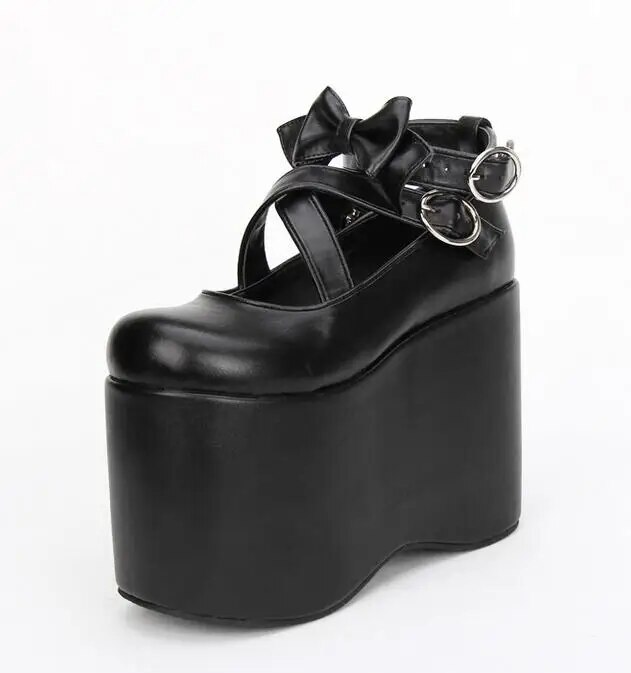 VCshoes Mori Girl Lolita Shoes Woman Cosplay Shoes Lady High Heels Wedges Pumps Women Princess Dress Shoes 12cm 44
