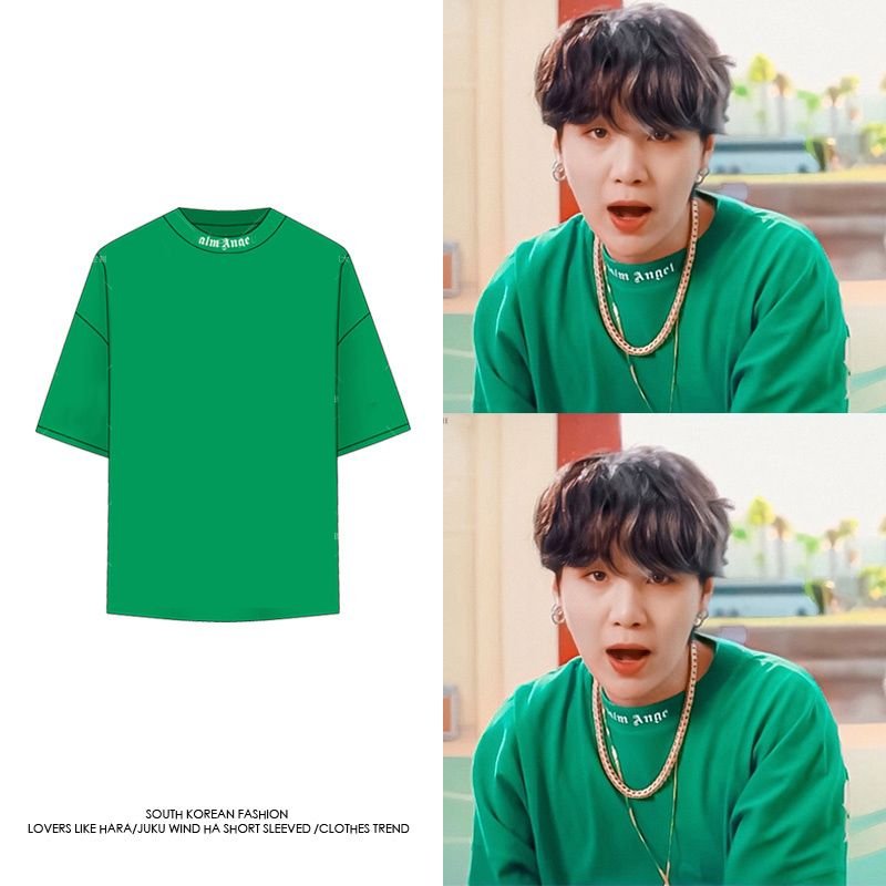 suga green shirt