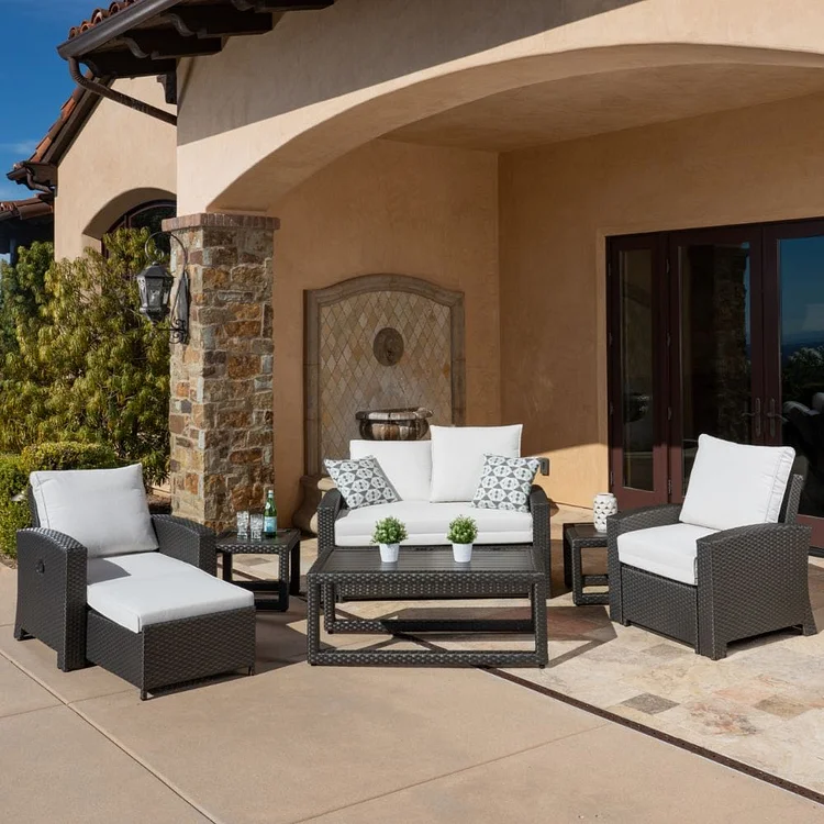 GRAND PATIO Sidney 6-Piece Outdoor Reclining Seating Set