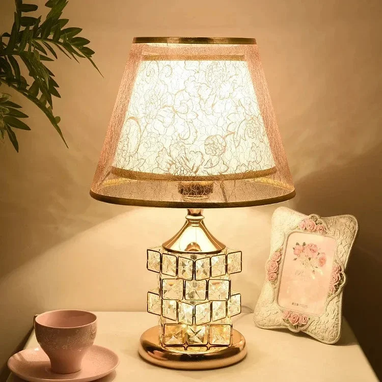 European Rubik's Cube Crystal Table Lamp socialshop