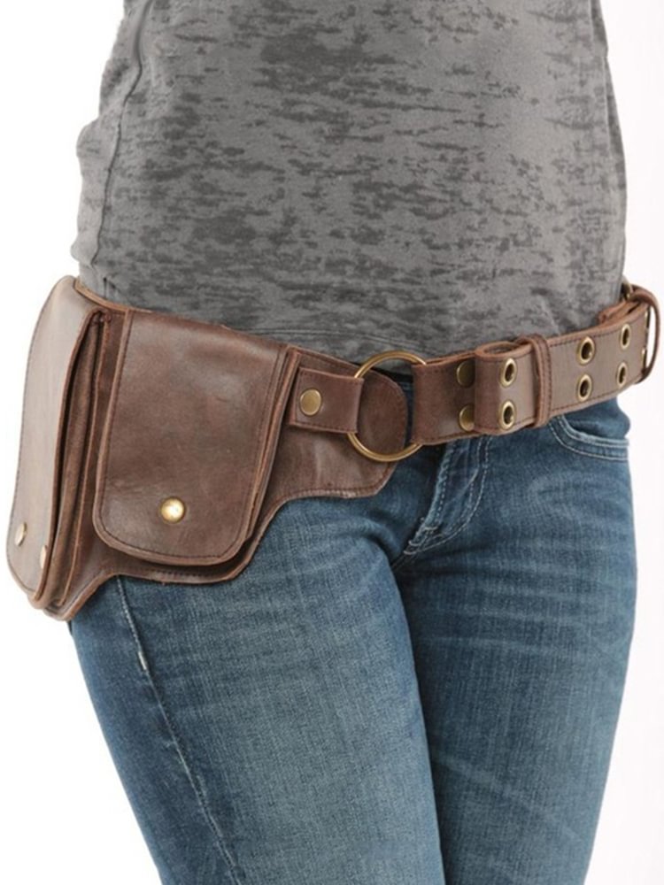 Comstylish Vintage Adjustable Utility Waist Bag