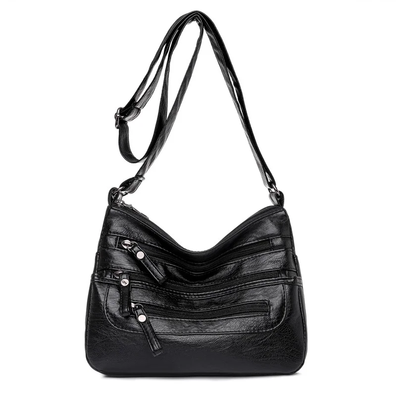 Fashion Multi Layer Zipper Handbags