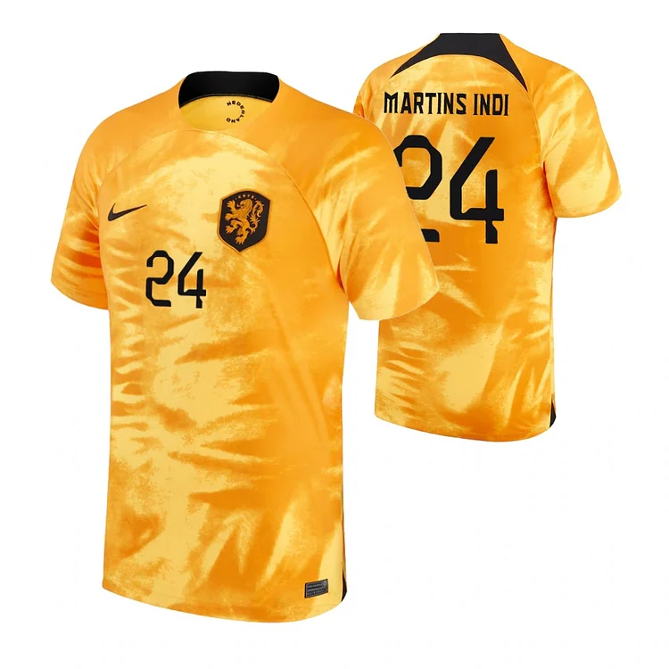 Netherlands Bruno Martins Indi 24 Home Shirt Kit World Cup 2022