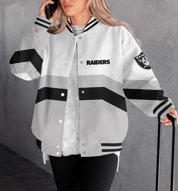 Las Vegas Raiders Women Limited Edition  Full-Snap  Casual Jacket