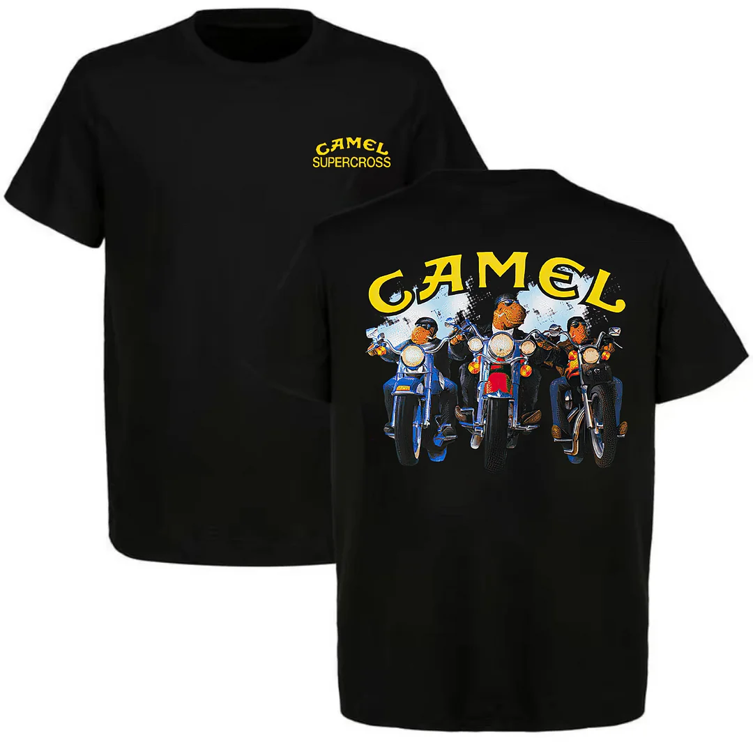 Camel Supercross Printed Unisex Oversized T-shirt - Devcarry