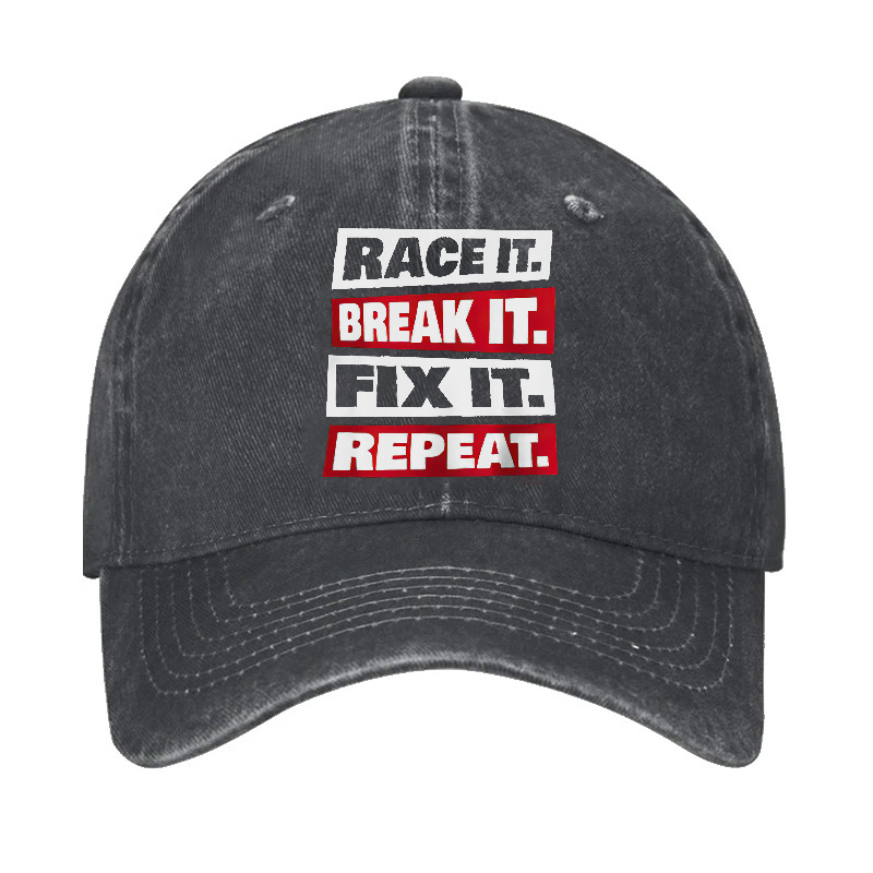 Race It Break It Fix It Repeat Cap - Devcarry