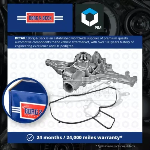 Dronehint Water Pump fits MERCEDES SLK320 R170 3.2 00 to 04 M112.947 Coolant B&B Quality Parts