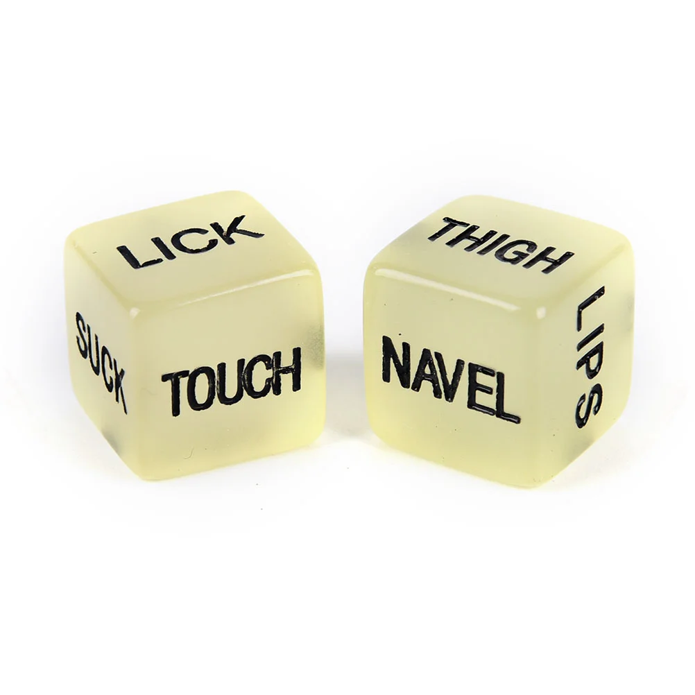 Luminous Fun Dice For Sexy Game - Rose Toy