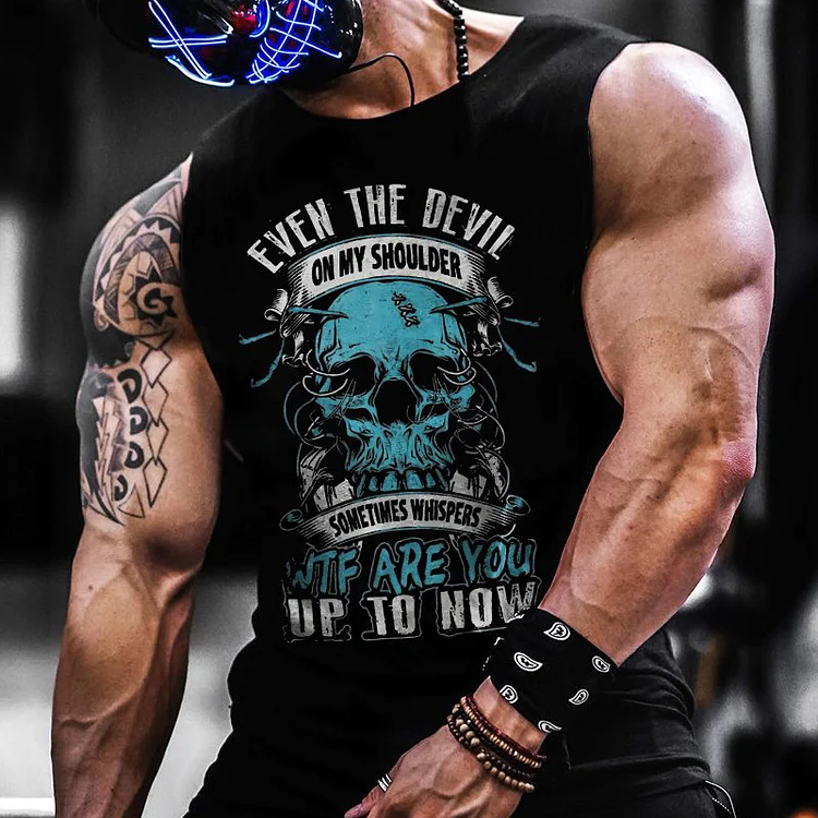 Even The Devil On My Shoulder Sometimes Whispers Man Vest