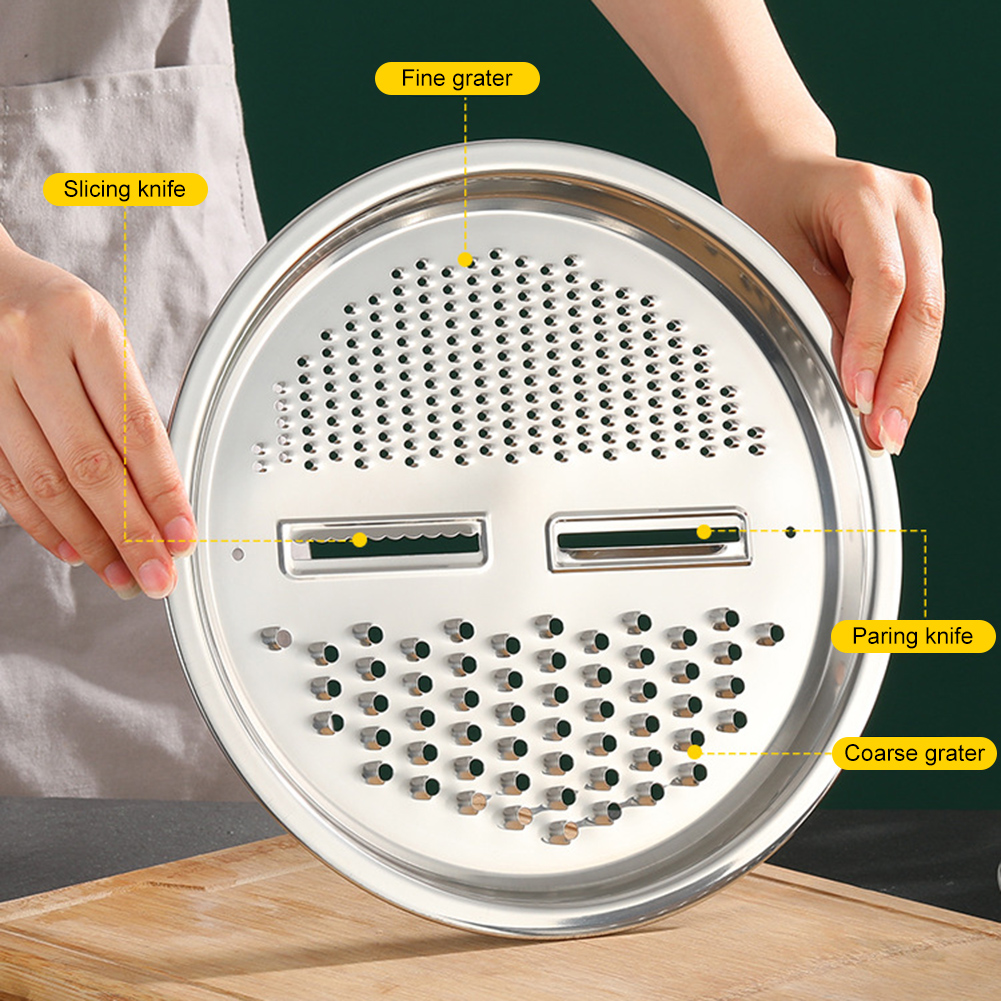 3pcs Vegetable Grater Stainless Steel Basin Basket Colander Cutter Sieve, 26cm, 501 Original
3pcs Vegetable Grater Stainless Steel Basin Basket Colander Cutter Sieve, 26cm, 501 Original