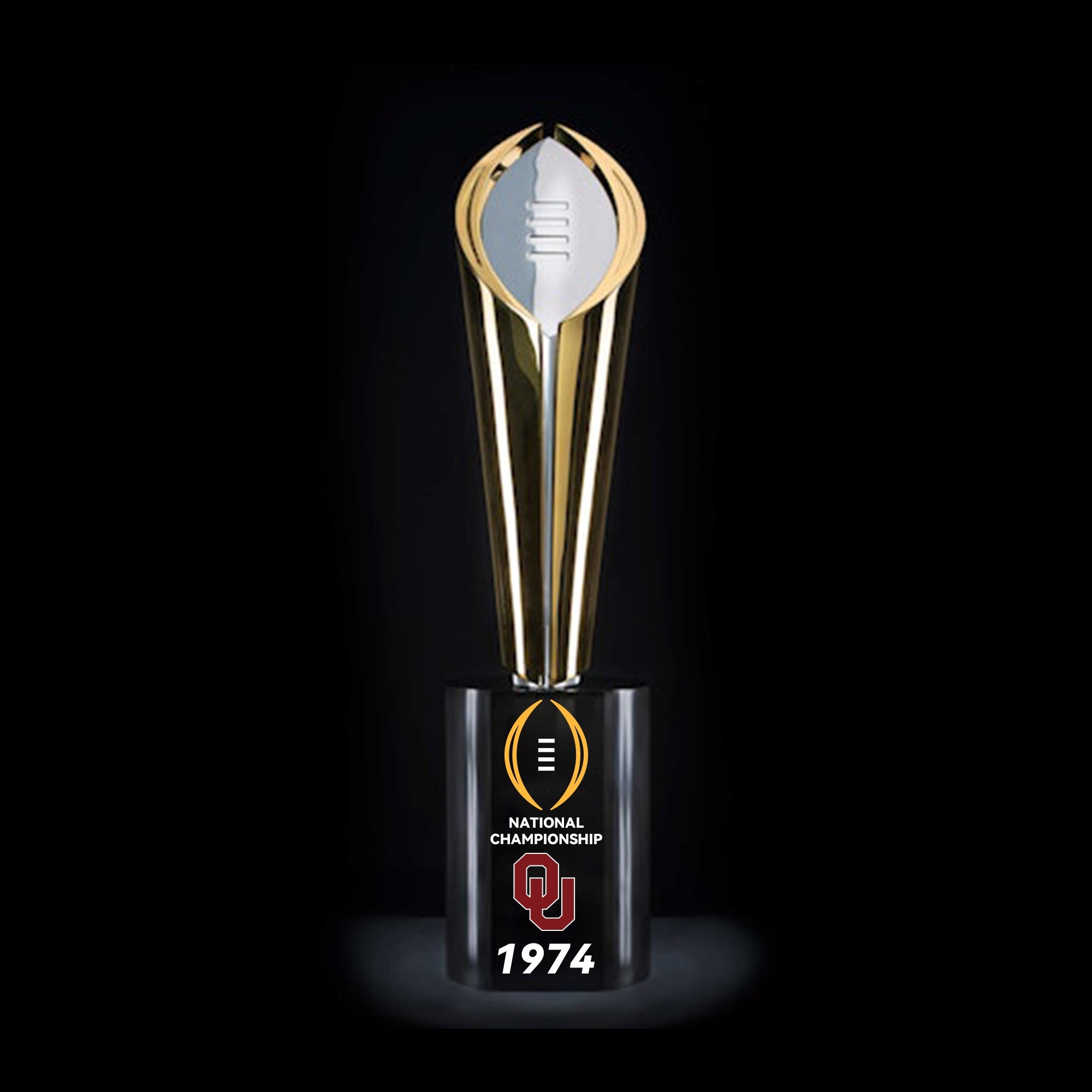 [ncaaf] 1974 Oklahoma Sooners Cfp National Championship Trophy Replica