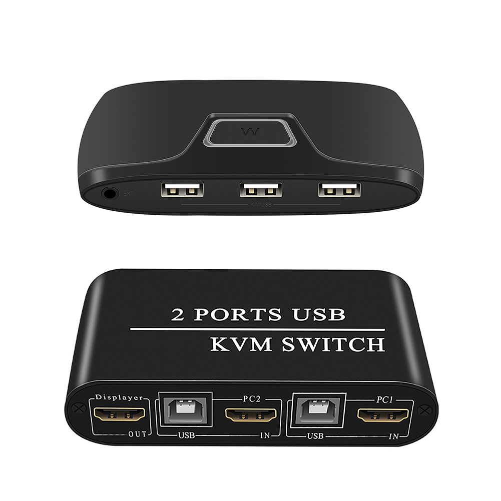 2 in 1 HD 4K HDMI-Compatible KVM Switch 2 Ports USB Keyboard Mouse Splitter, Upgraded version, 501 Original
2 in 1 HD 4K HDMI-Compatible KVM Switch 2 Ports USB Keyboard Mouse Splitter, Upgraded version, 501 Original