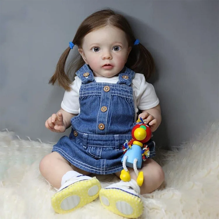 [New] 20'' Real Weighted Reborns Toddler Baby Cloth Body Baby Girl Doll Websa