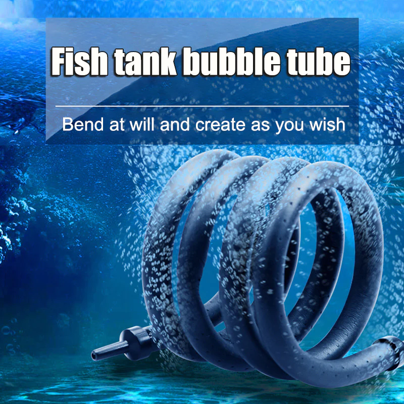 Fish Tank Landscaping Bubble Strip Oxygen Curtain Aquarium