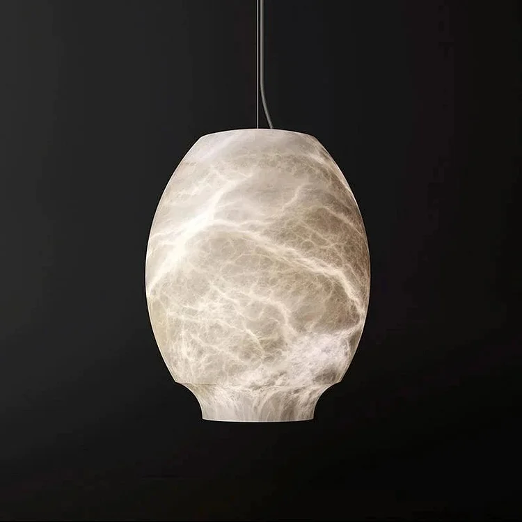 Modern Japanese Lantern Alabaster light Pendant