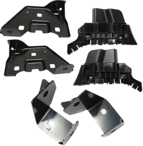 Dronehint New Set of 6 Bumper Face Bar Brackets Retainer Mounting Braces LH & RH GMC 16-17 (For: GMC) Parts