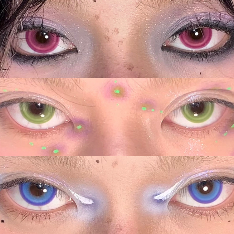 【PRESCRIPTION】Candy Blue Colored Contact Lenses