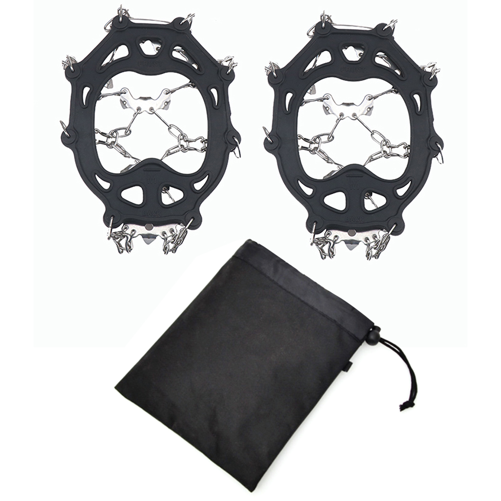 19 Teeth Ice Shoes Cover Gripper Spikes Stainless Steel Climbing Crampons, Black, 501 Original
19 Teeth Ice Shoes Cover Gripper Spikes Stainless Steel Climbing Crampons, Black, 501 Original