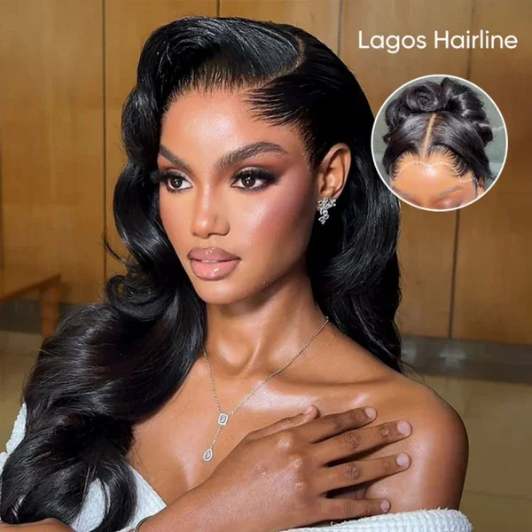 M-Shaped Hairline Body Wave 13x6 Lace Frontal Wig Lagos Hairline Wigs