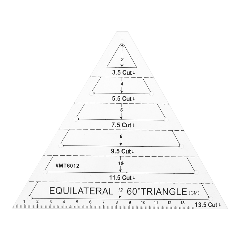 Triangle Transparent Acrylic Patchwork Craft Quilting Cutting Rulers Tools, 501 Original
Triangle Transparent Acrylic Patchwork Craft Quilting Cutting Rulers Tools, 501 Original