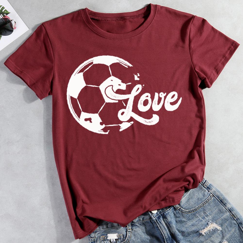 I Like Soccer  Round Neck T-shirt-0019612-Guru-buzz
