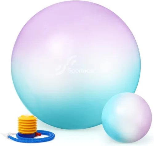 pornhint Pornhint Sportneer Exercise Ball -25.6" and 9" Extra Thick Yoga Ball wit Quick Pump New