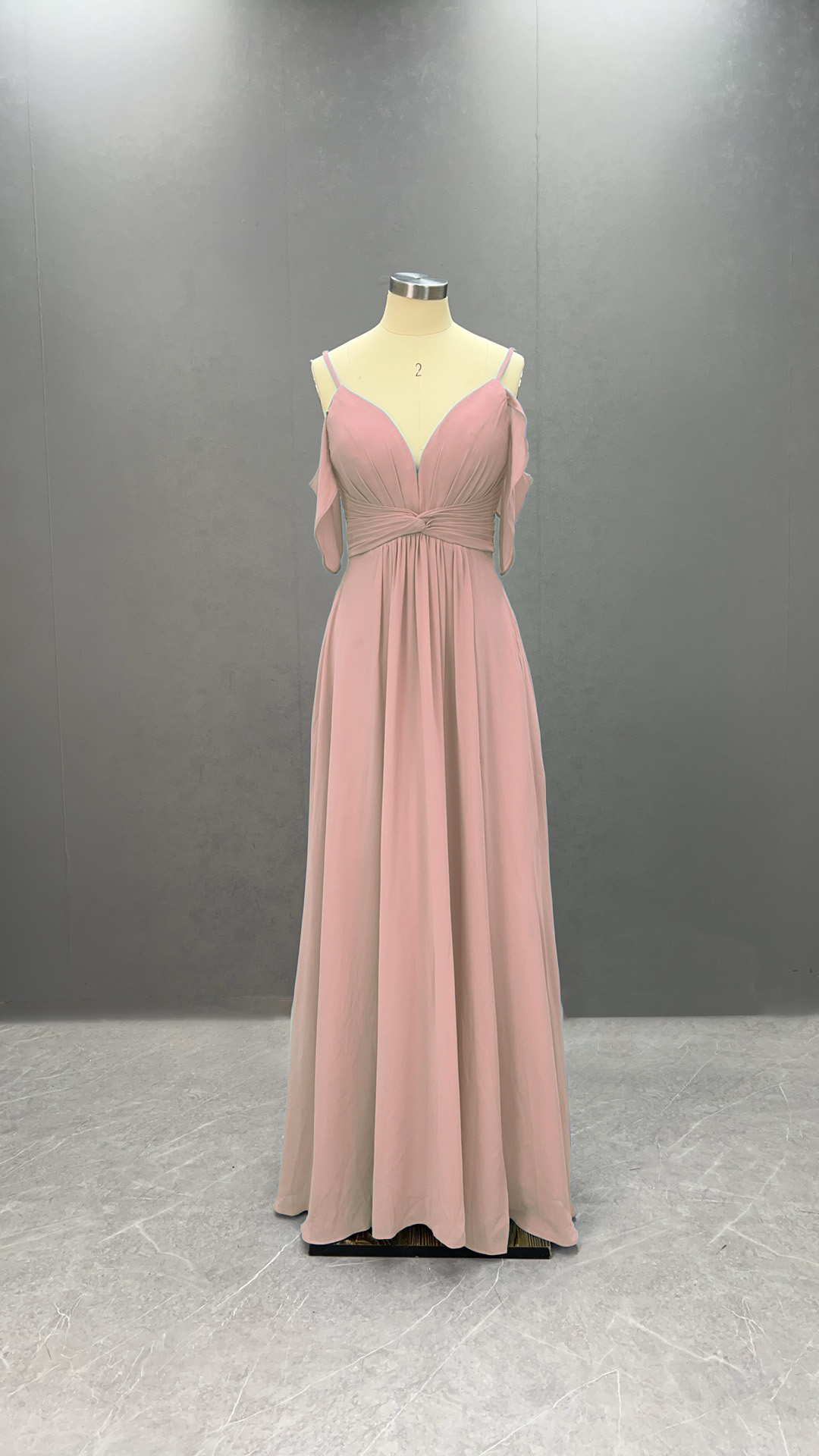 Daisda Spaghetti Straps Sleeveless V-Neck Mermaid Cheap Bridesmaid Dresses