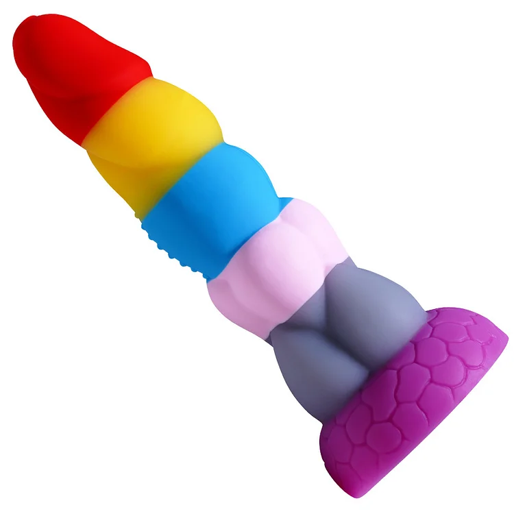 Mixed Color Cotton CandyAnal Plug Male And Female Masturbation Device Silicone Fake Penis Fun Gun Machine Adult Products