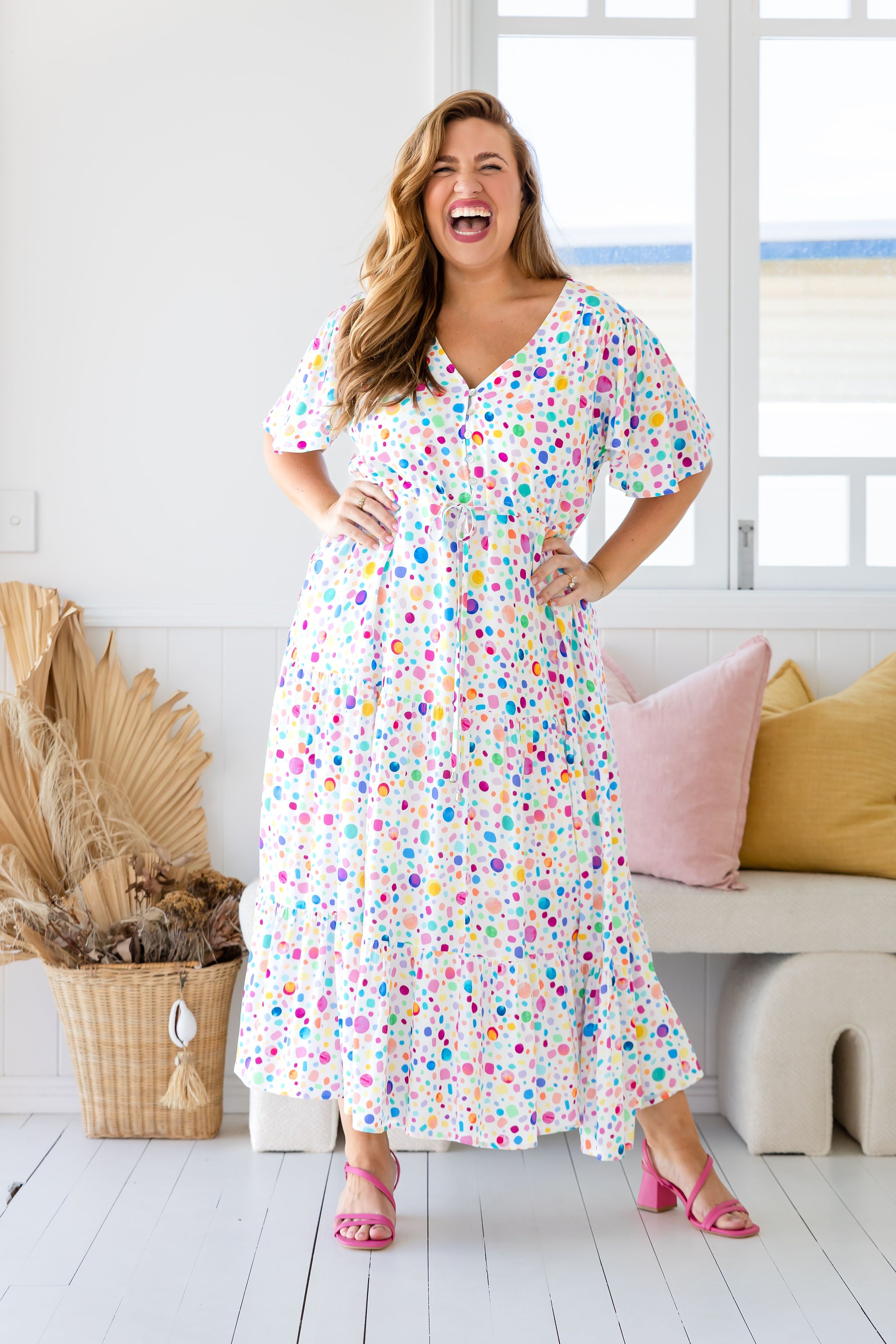 Short Dress Bonnie Multi Stripe main image 1
