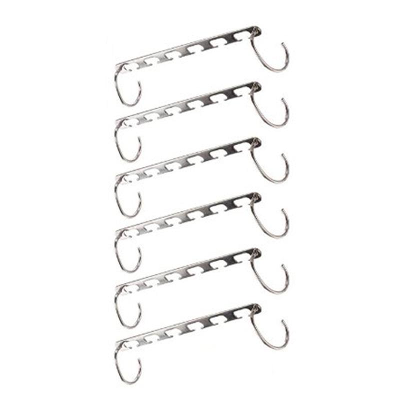 6pcs Stainless Iron Closet Hook Cloth Hanger Wardrobe Organizer Space Saver, 501 Original
6pcs Stainless Iron Closet Hook Cloth Hanger Wardrobe Organizer Space Saver, 501 Original