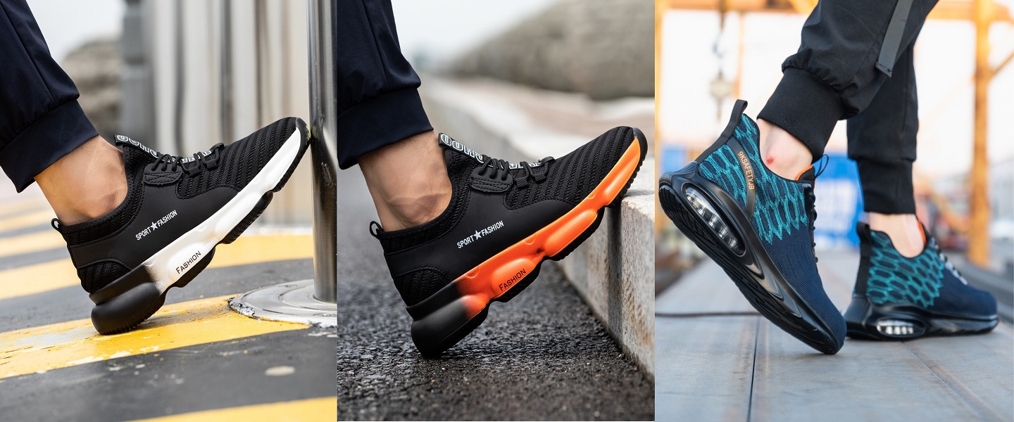 men's women's steel toe safety shoes sneaker