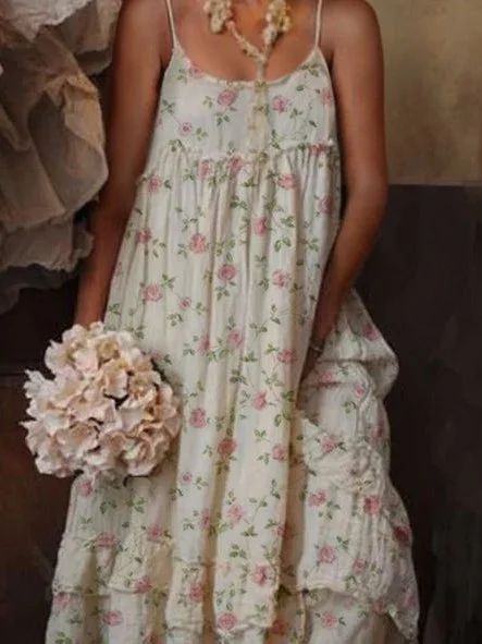 Scoop Neckline Weaving Dress