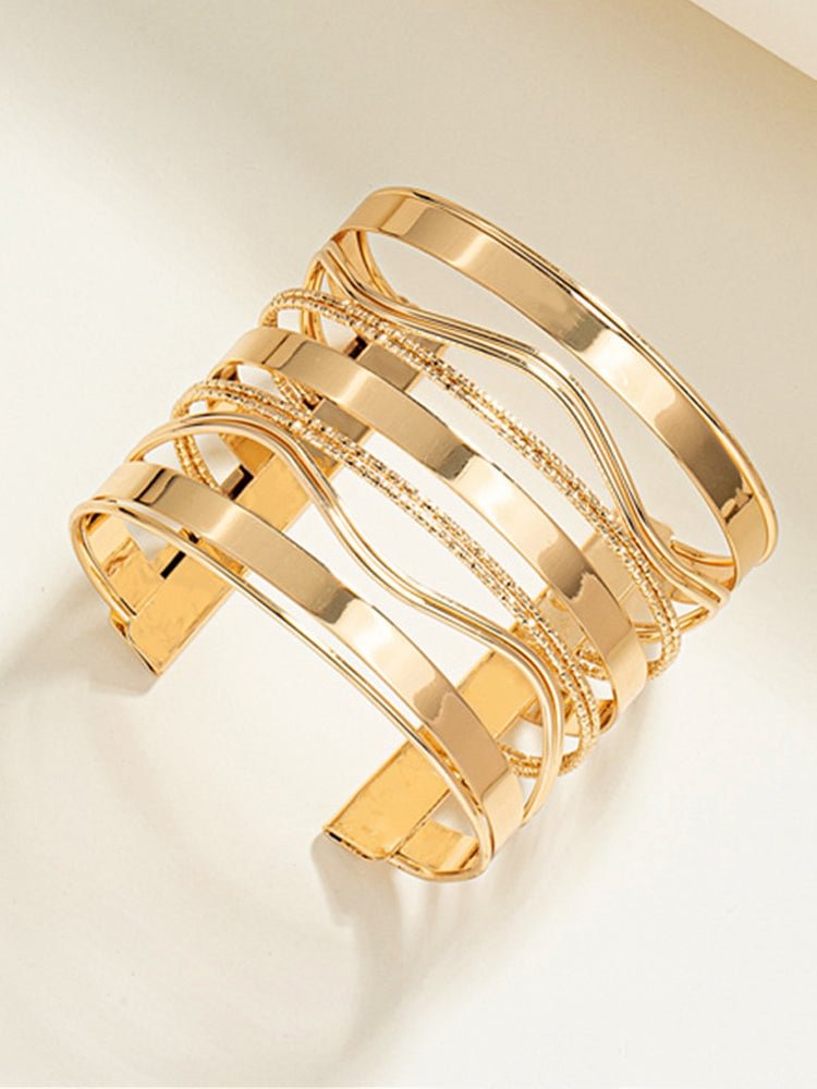 Simple Geometric Alloy Bracelet socialshop