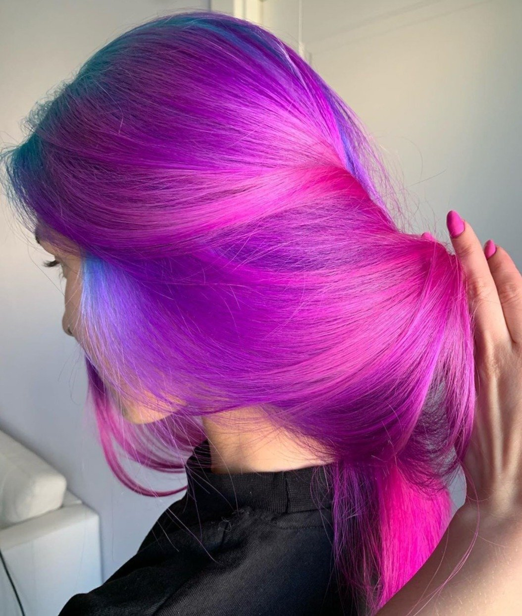 Zaesvini Hair® | (✨NEW) PINK MIX PURPLE COLORFUL WIG STRAIGHT WIG Zaesvini