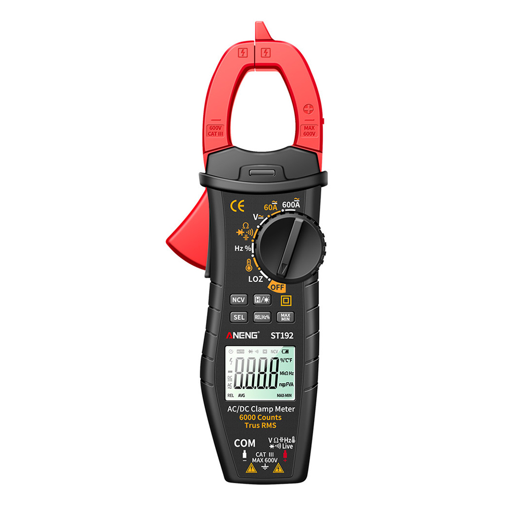 ST192 6000 Counts LCD Digital Clamp Multimeter DC AC Resistance Tester, 501 Original
ST192 6000 Counts LCD Digital Clamp Multimeter DC AC Resistance Tester, 501 Original