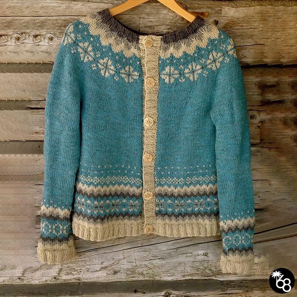 Vintage Tribal Geometry Jacquard Comfy Sweater | 168DEAL